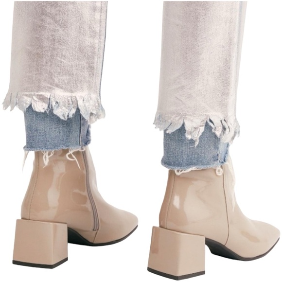 Free People Collette Patent Leather Heeled Boots - Picture 3 of 14